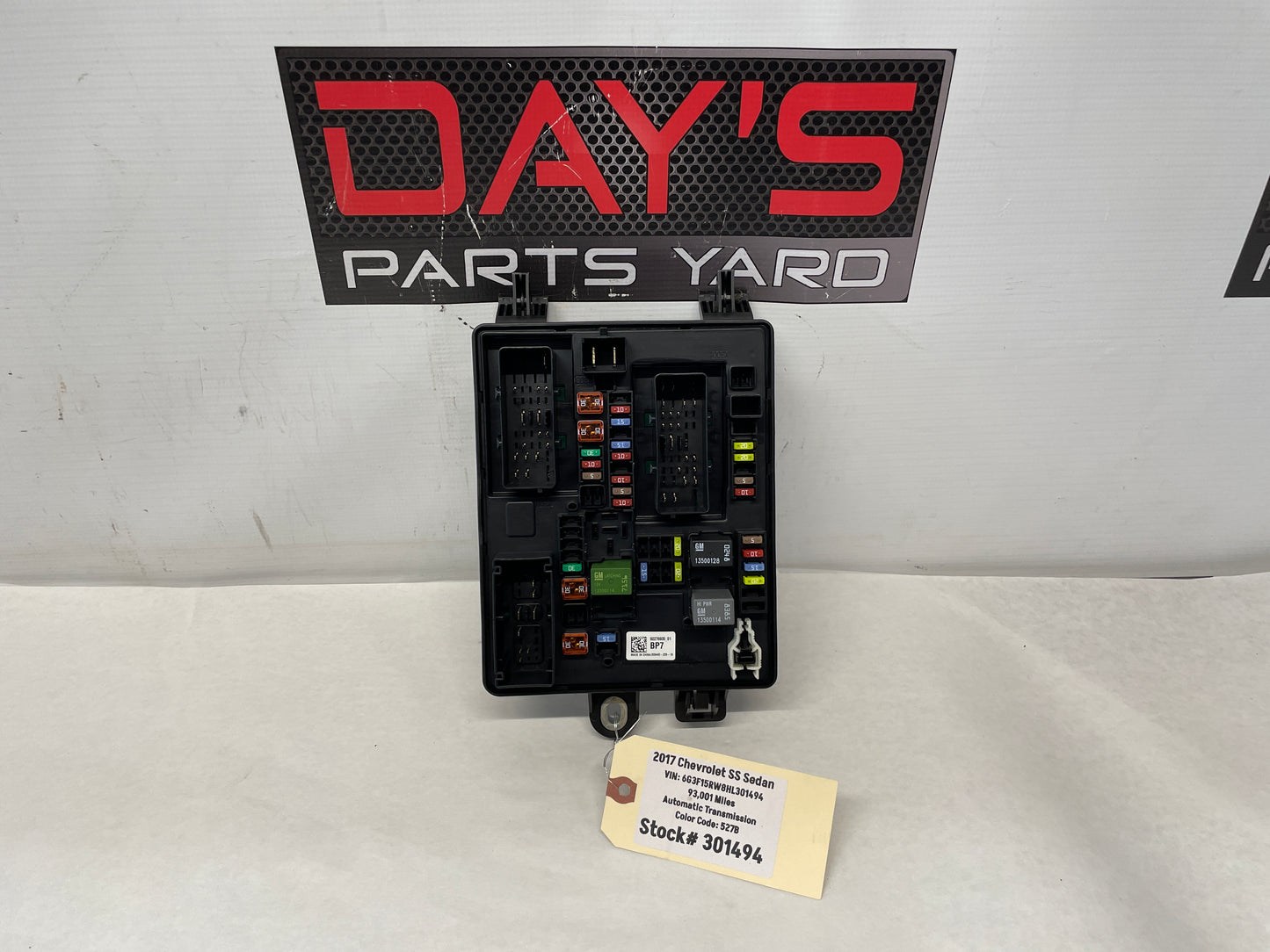 2017 Chevy SS Sedan Rear Trunk Fuse Relay Body Harness Junction Box Panel OEM