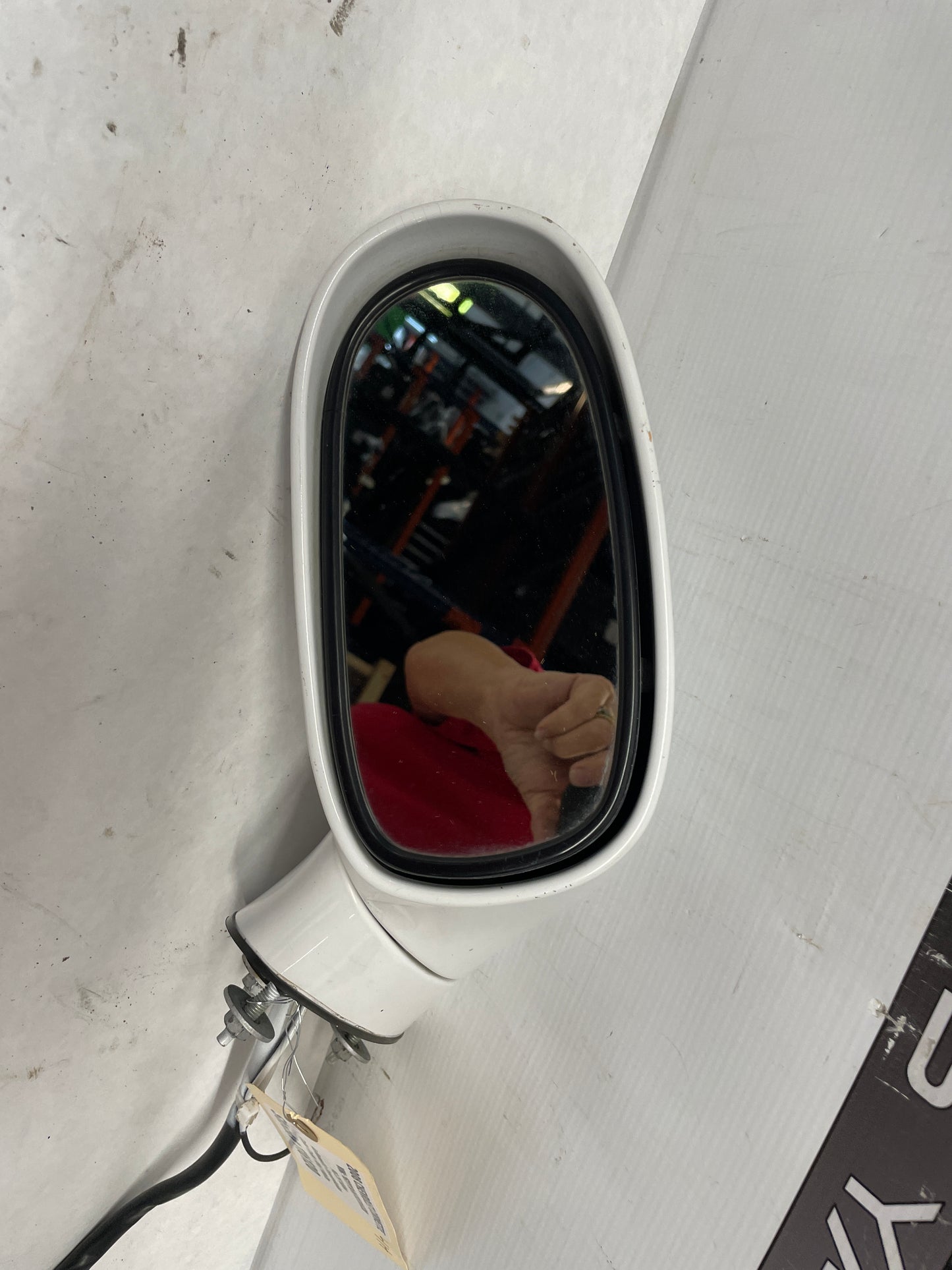 2008 Chevy Corvette LH Driver Exterior Mirror White OEM - Day's Parts Yard