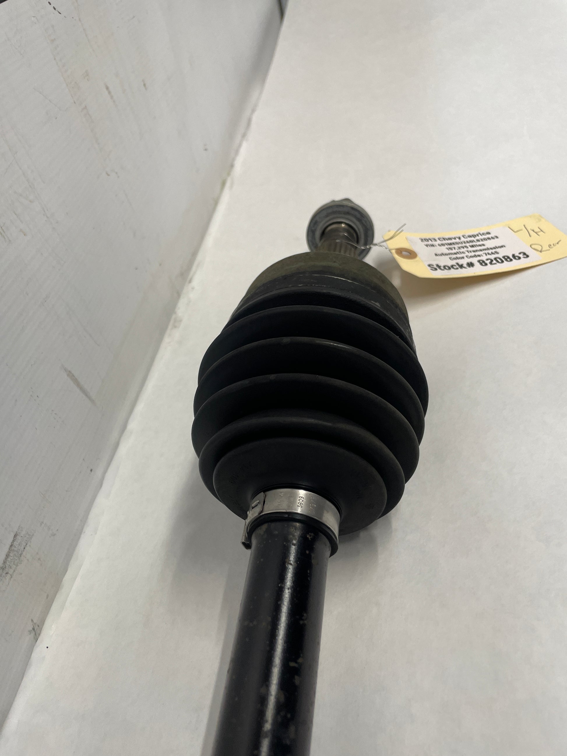 2013 Chevy Caprice LH Driver Rear CV Axle Half Shaft OEM - Day's Parts Yard