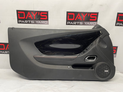 2014 Chevy Camaro ZL1 Convertible LH Driver Interior Door Panel Trim Carbon Flash OEM - Day's Parts Yard