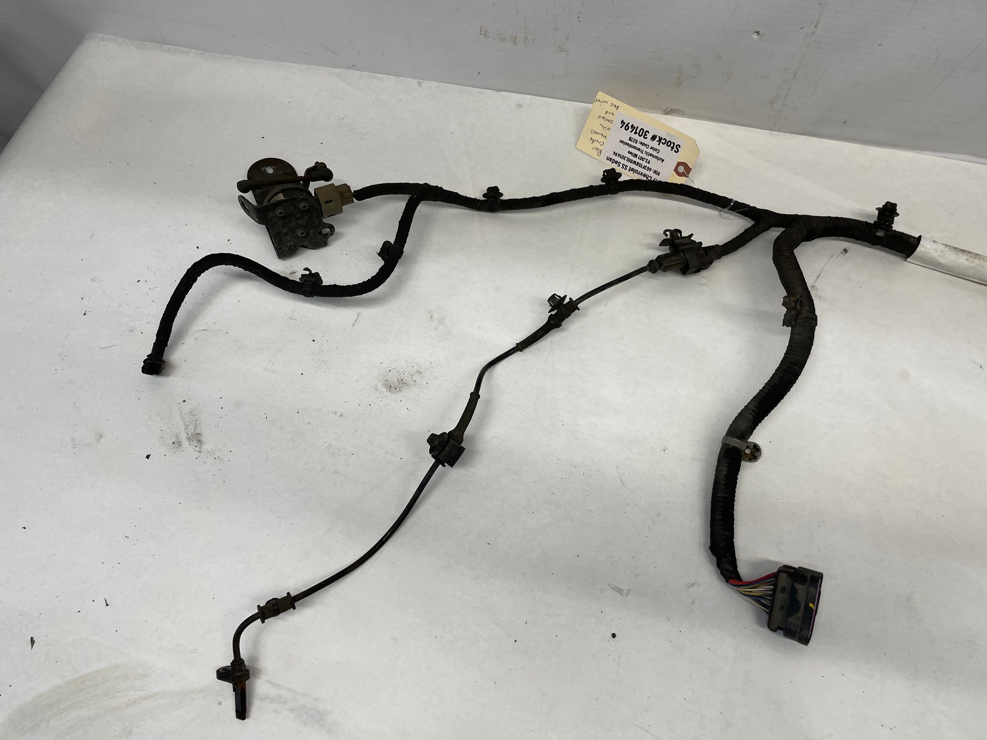 2017 Chevy SS Sedan Rear Suspension Chassis Cradle Subframe Wire Wiring Harness OEM - Day's Parts Yard