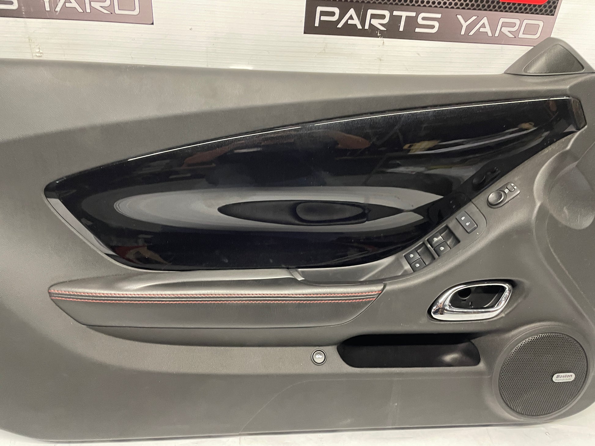 2014 Chevy Camaro ZL1 Convertible LH Driver Interior Door Panel Trim Carbon Flash OEM - Day's Parts Yard