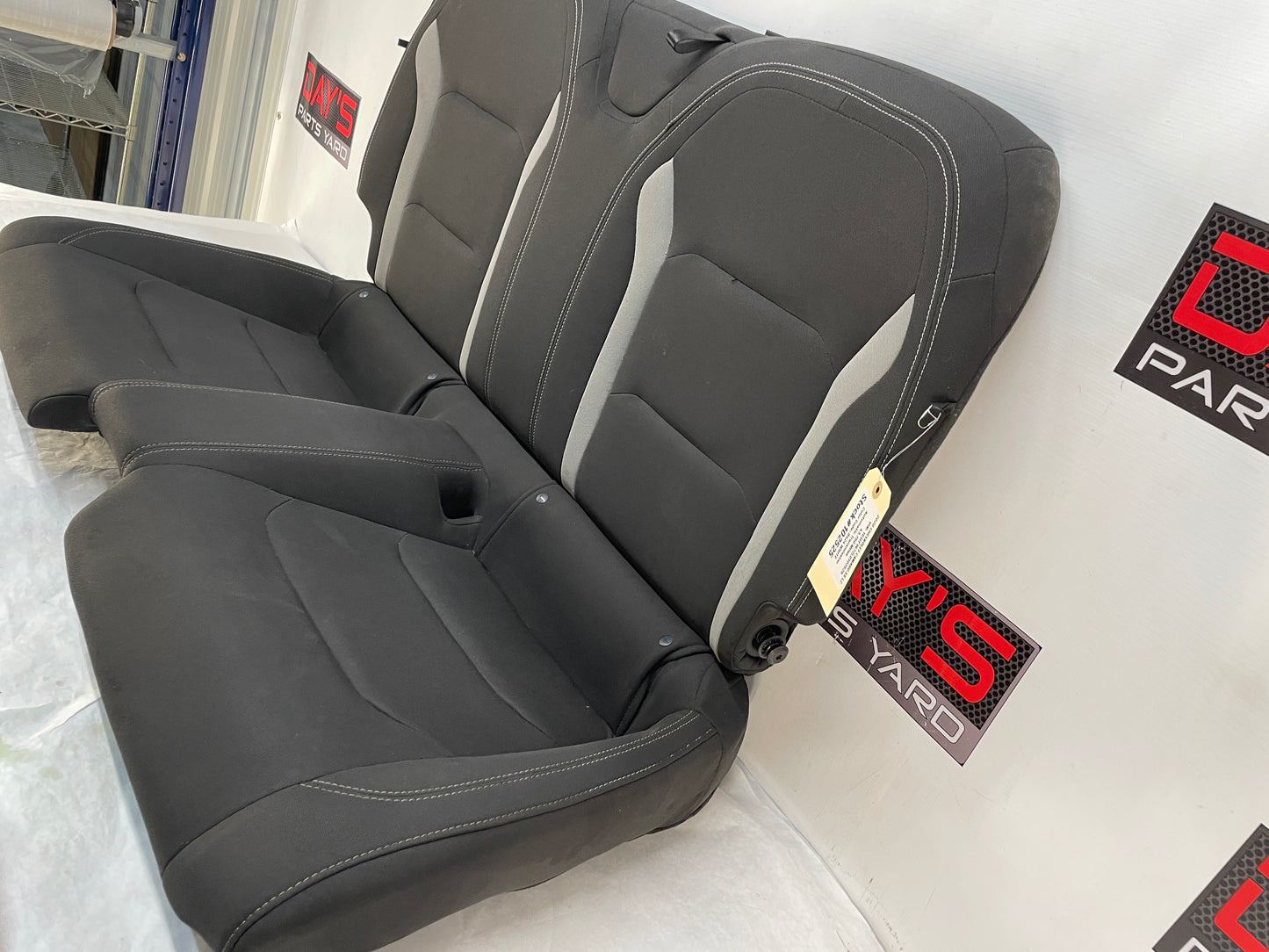 2020 Chevy Camaro SS LZ Seats Rears Black & Gray Cloth OEM