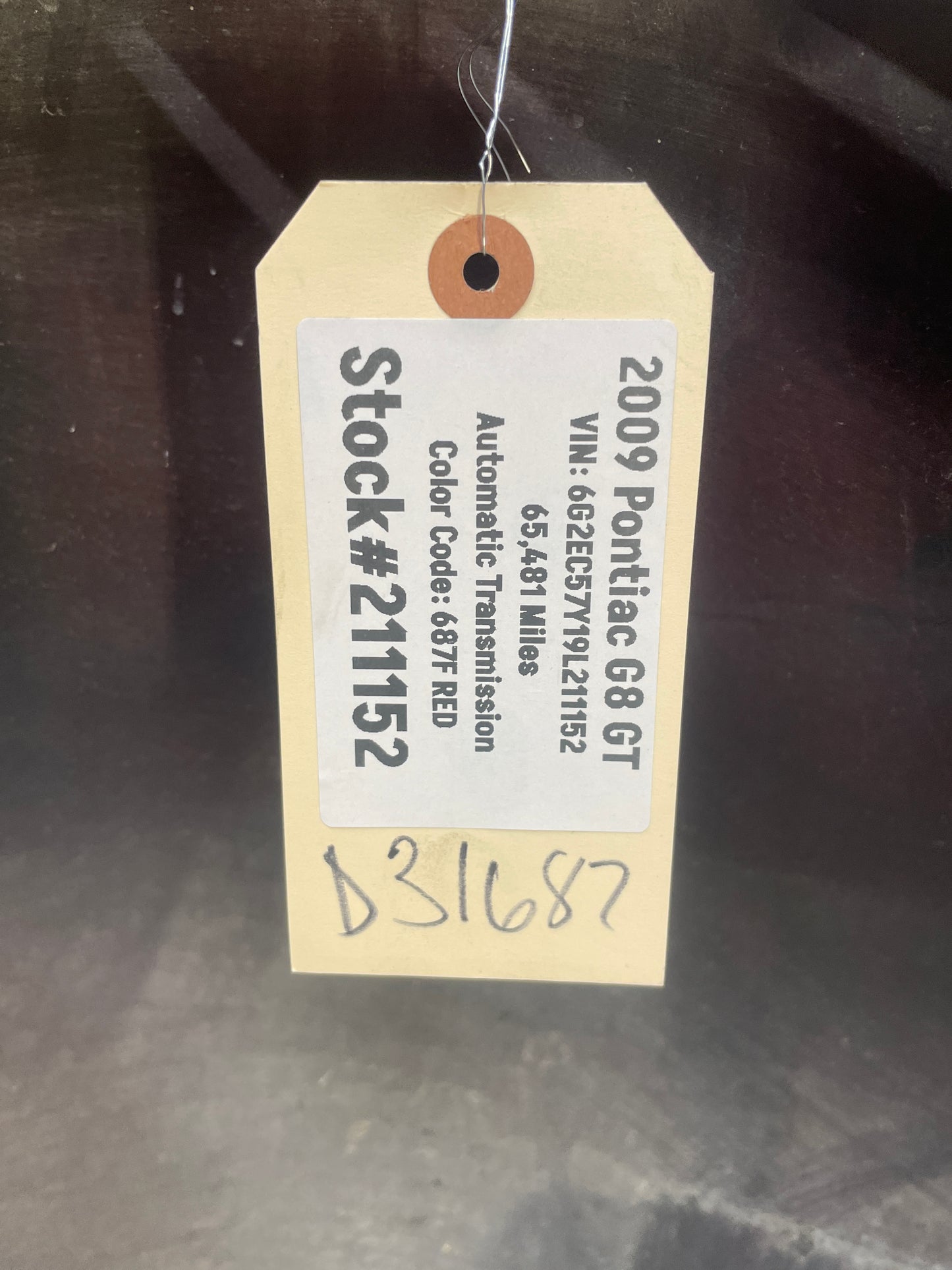 2009 Pontiac G8 GT Rear Bumper Cover w/ Valance Red OEM - Day's Parts Yard