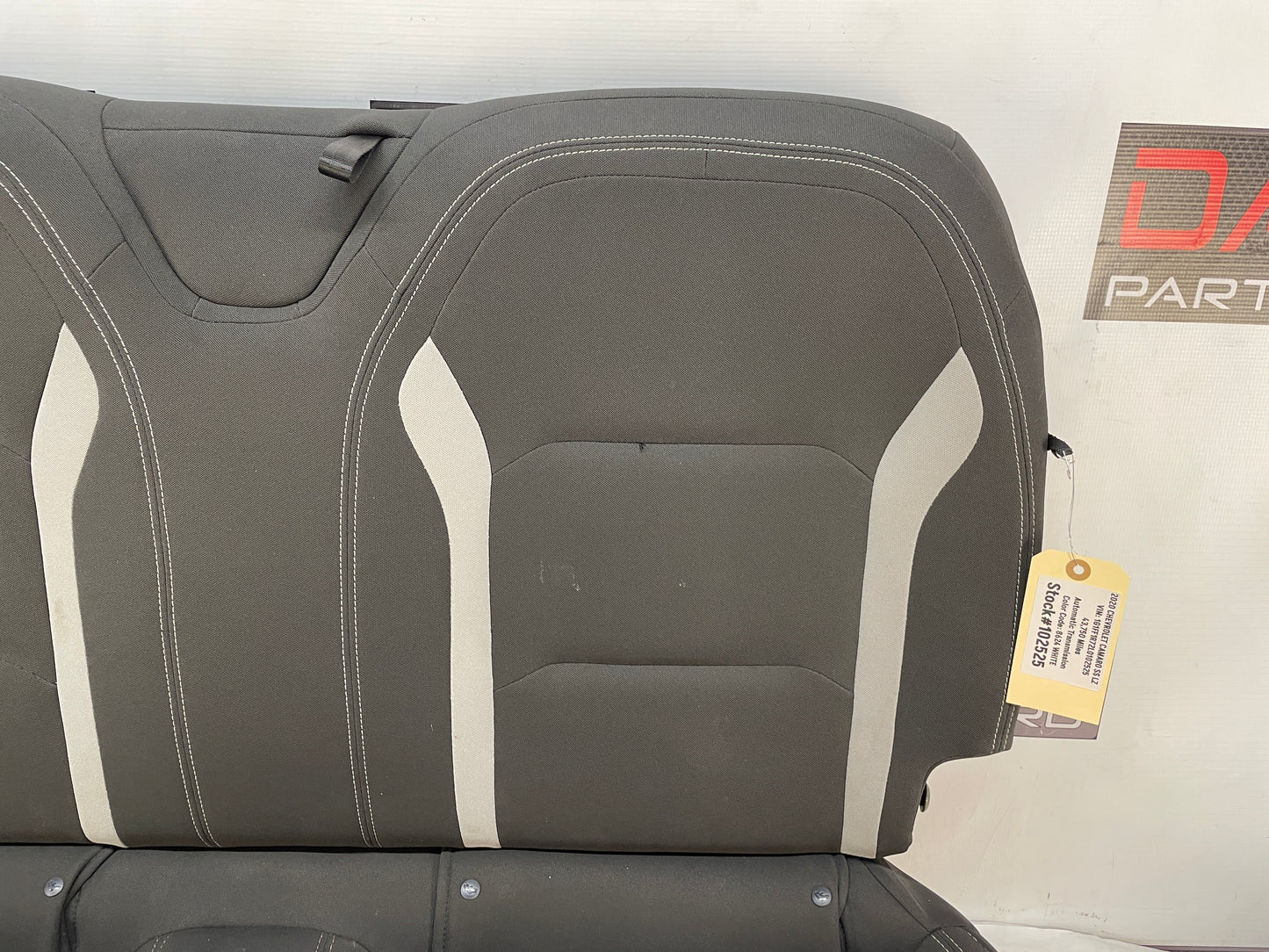 2020 Chevy Camaro SS LZ Seats Rears Black & Gray Cloth OEM