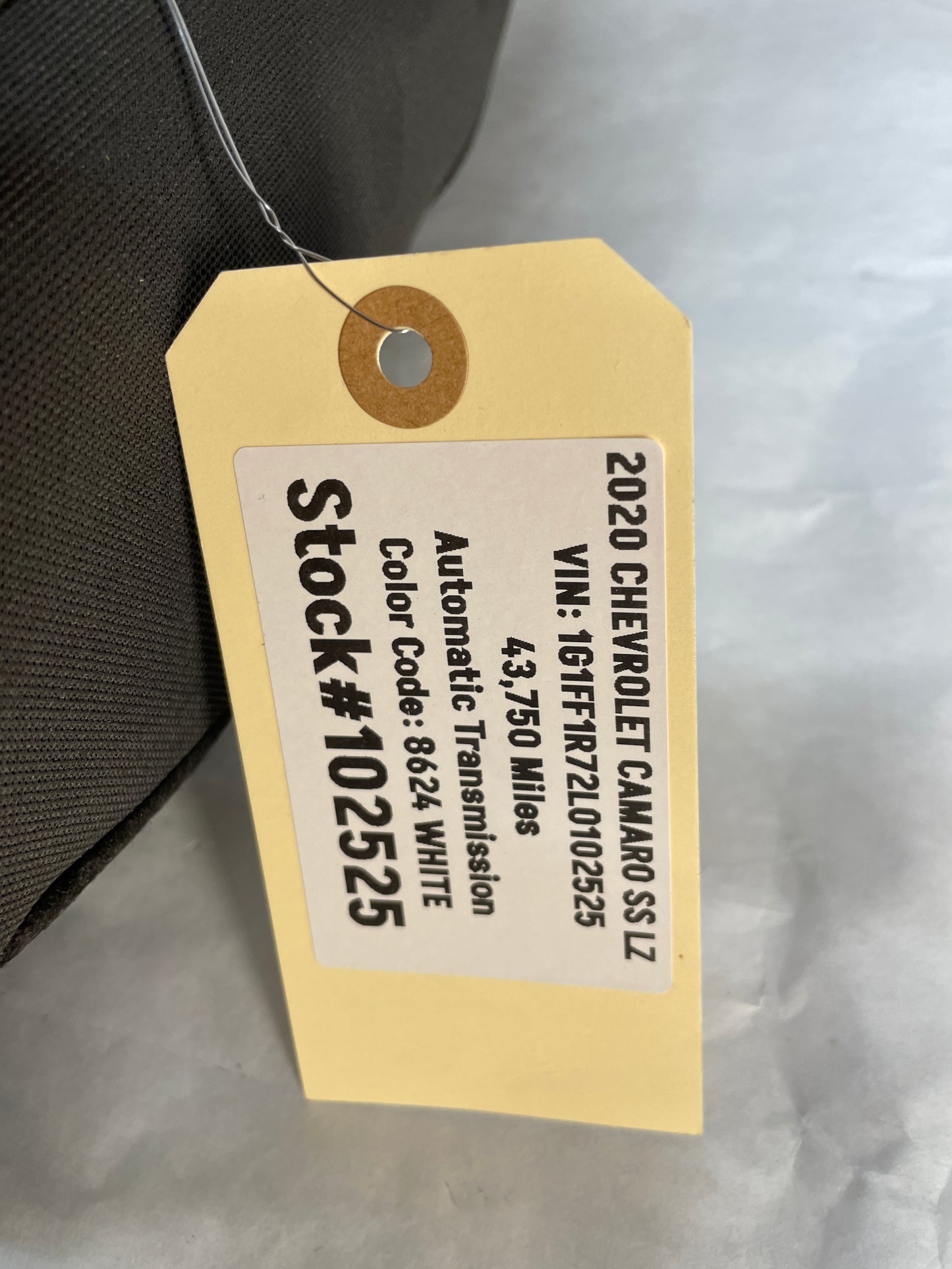 2020 Chevy Camaro SS LZ Seats Rears Black & Gray Cloth OEM