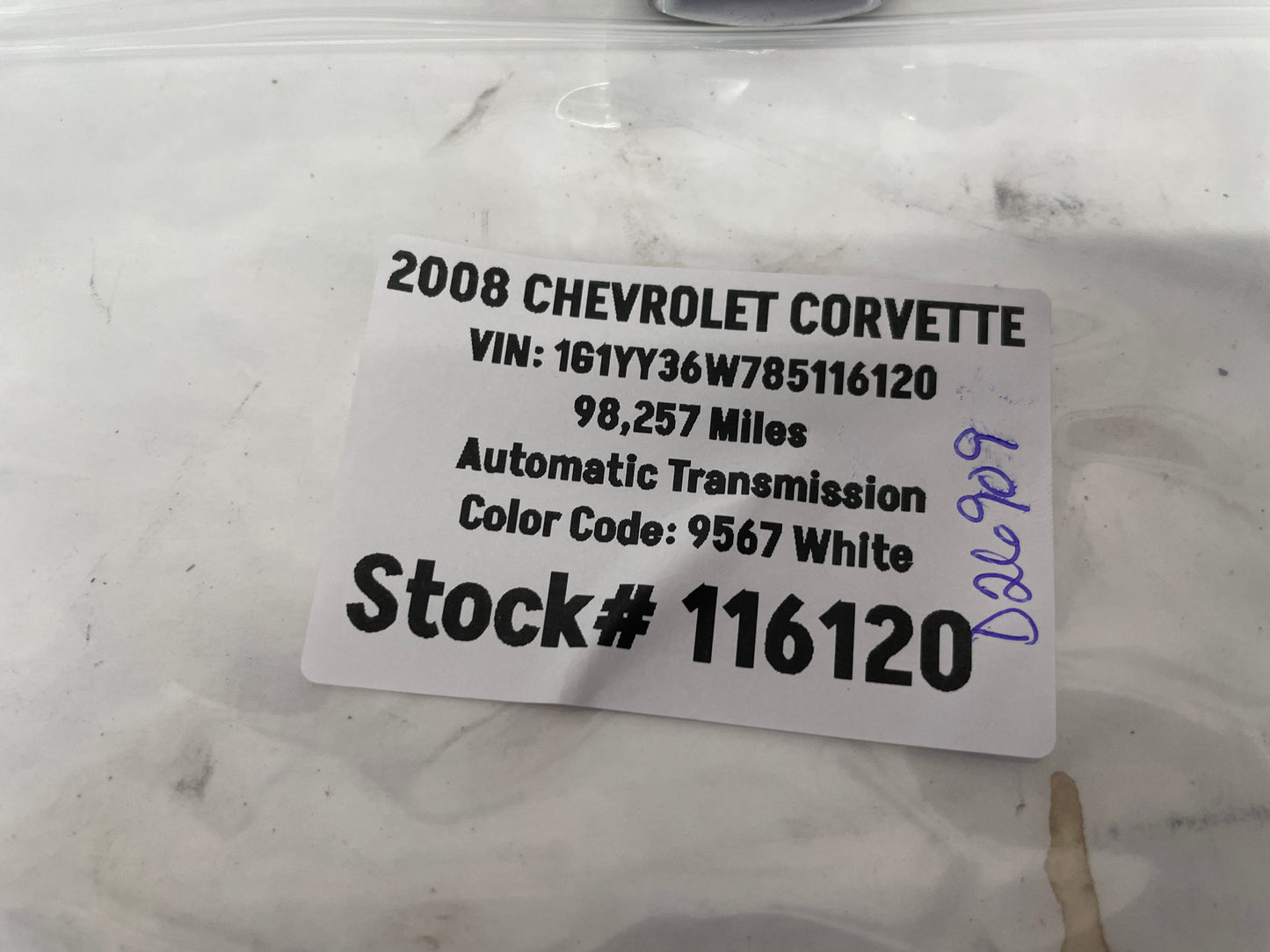 2008 Chevy Corvette Center Wheel Cap OEM - Day's Parts Yard