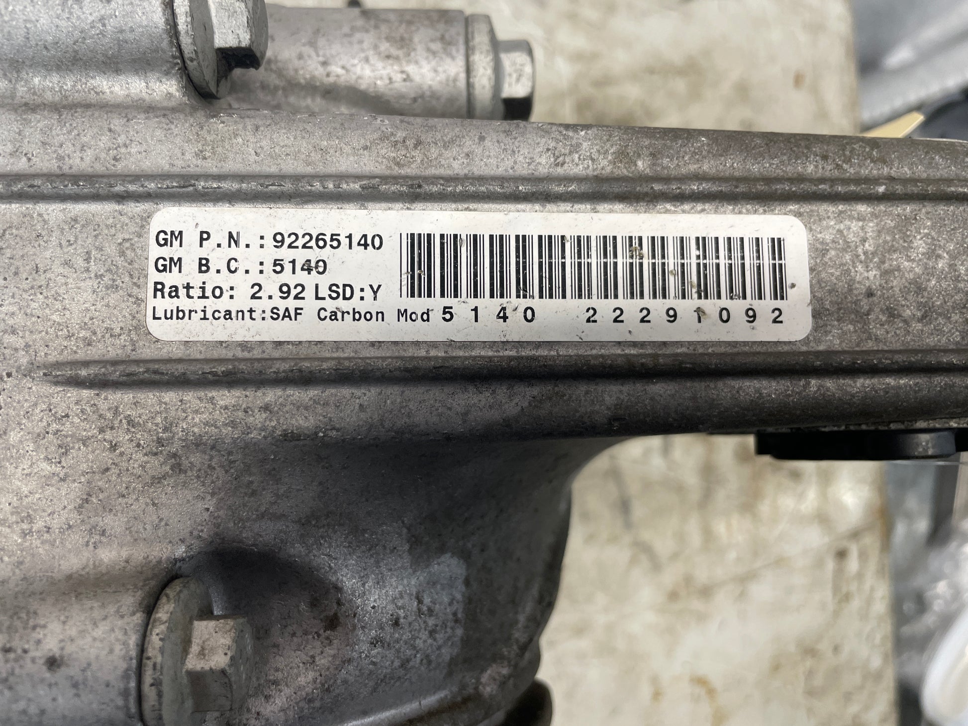 2008 Pontiac G8 Base 2.92 LSD Rear End Carrier Diff OEM - Day's Parts Yard