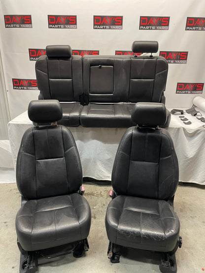 2013 GMC Sierra C1500 SLE Seats Fronts and Rears Black Leather OEM