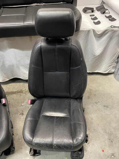 2013 GMC Sierra C1500 SLE Seats Fronts and Rears Black Leather OEM