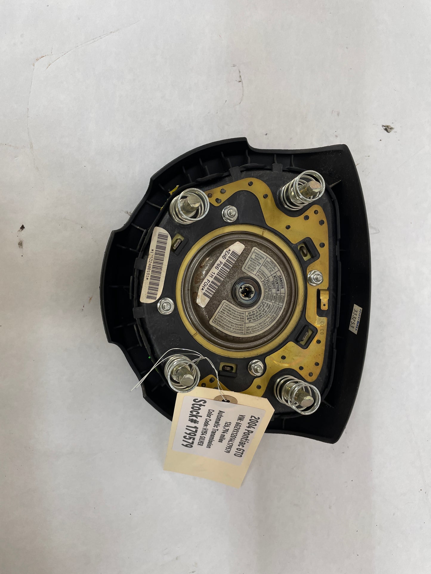 2004 Pontiac GTO Steering Wheel Airbag Air Bag OEM