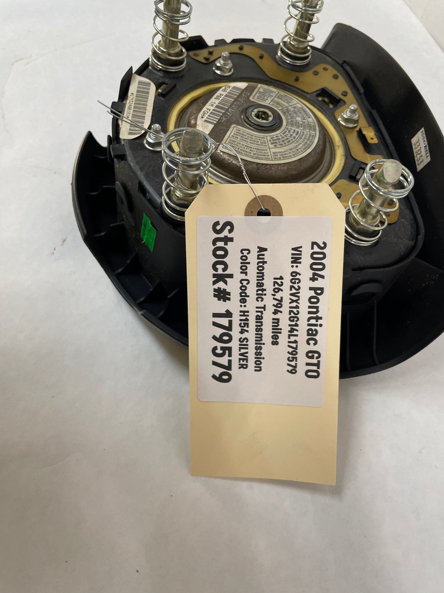 2004 Pontiac GTO Steering Wheel Airbag Air Bag OEM