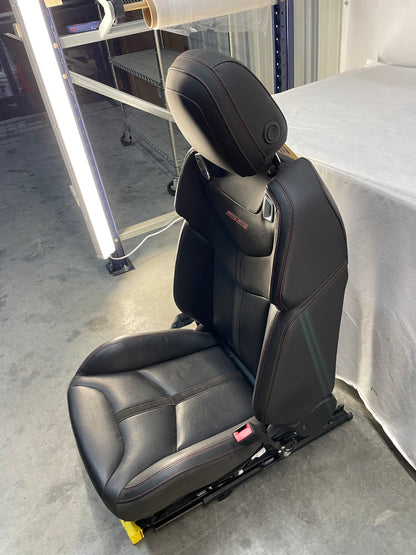 2015 Chevy SS Sedan RH Passenger Front Seat Black Leather Alcantara Suede OEM