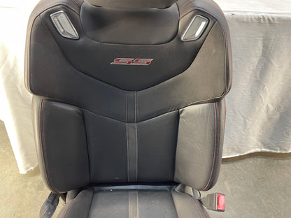 2015 Chevy SS Sedan RH Passenger Front Seat Black Leather Alcantara Suede OEM
