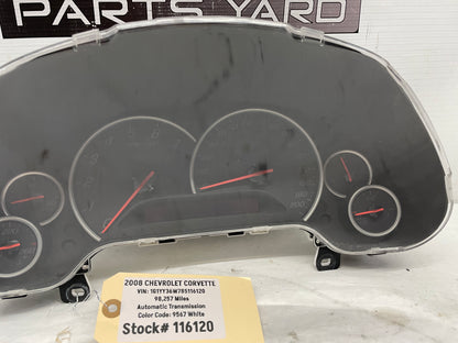 2008 Chevy Corvette Speedometer Instrument Gauge Cluster OEM - Day's Parts Yard