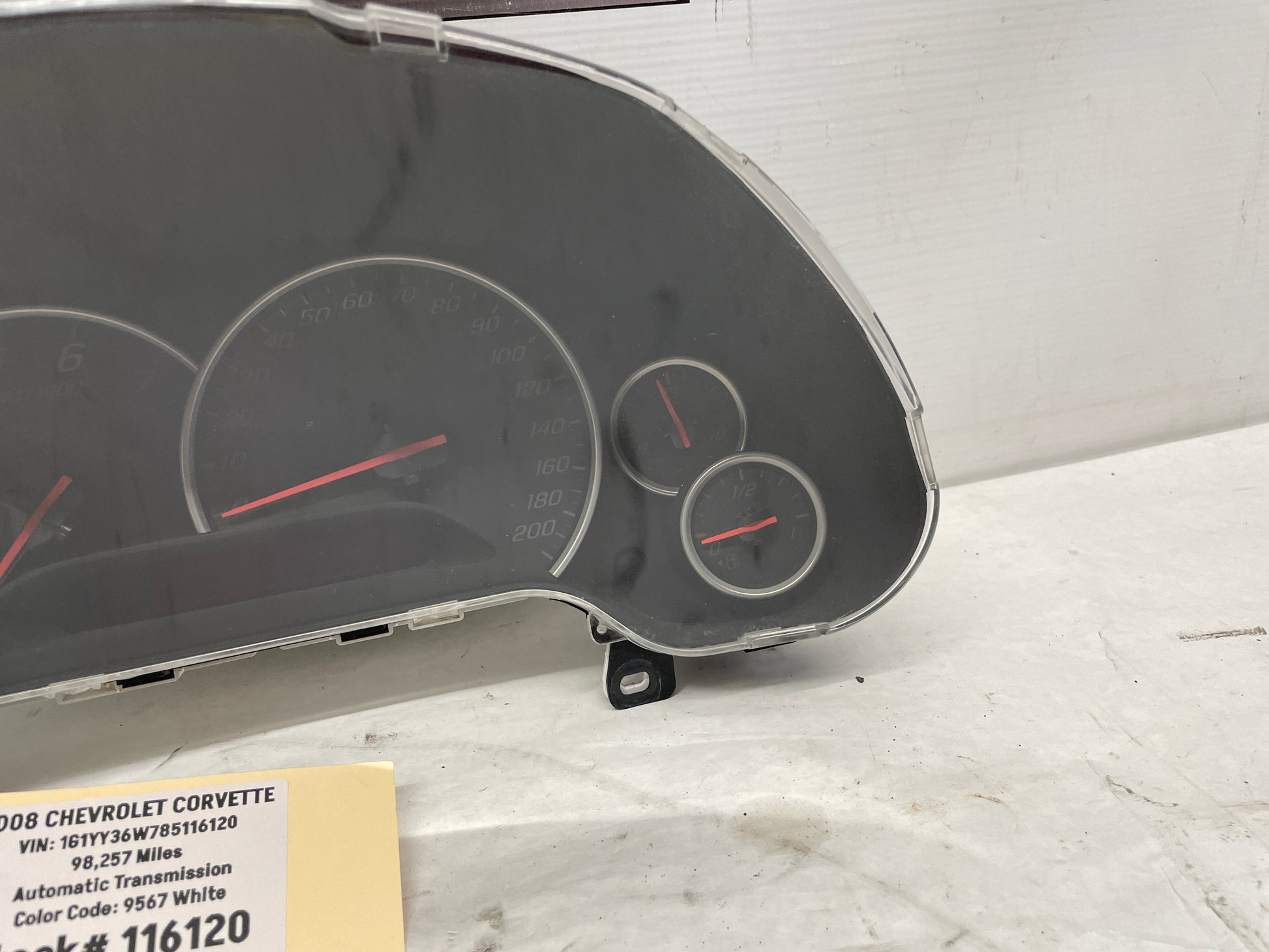 2008 Chevy Corvette Speedometer Instrument Gauge Cluster OEM - Day's Parts Yard