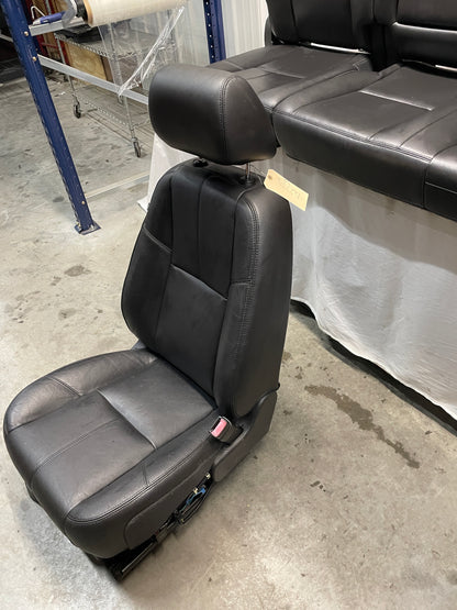 2013 GMC Sierra C1500 SLE Seats Fronts and Rears Black Leather OEM