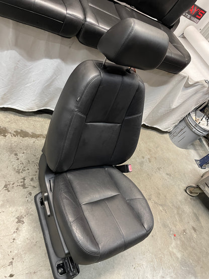 2013 GMC Sierra C1500 SLE Seats Fronts and Rears Black Leather OEM