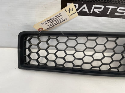 2009 Pontiac G8 GT LH Driver Bumper Lower Grille OEM - Day's Parts Yard