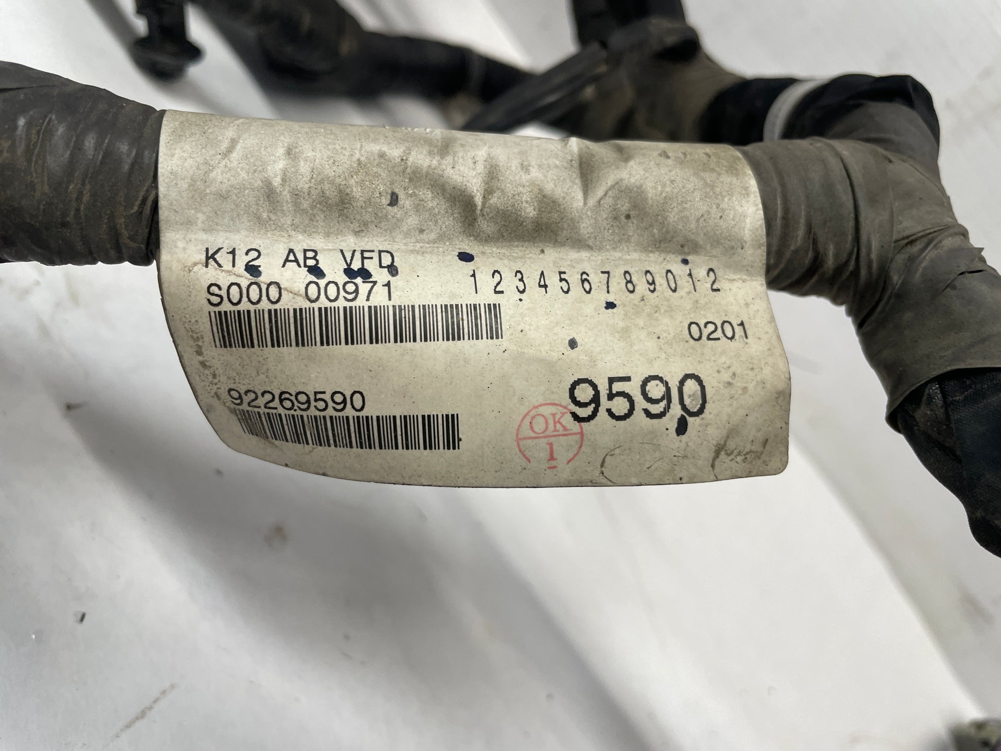 2013 Chevy Caprice Engine Bay Fire Wall Wire Forward Lamp Wiring Harness OEM - Day's Parts Yard