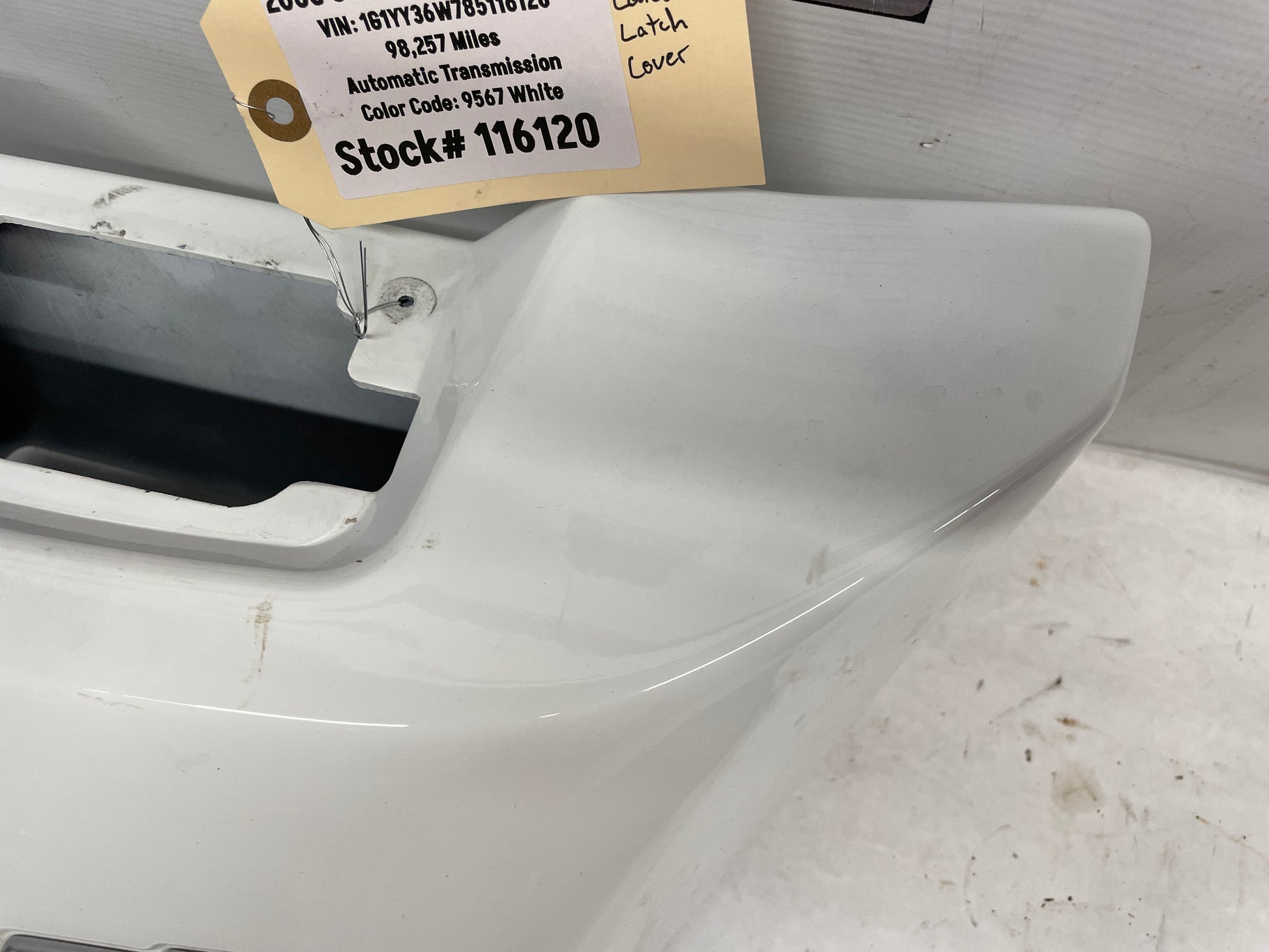 2008 Chevy Corvette Convertible Interior Bulk Head Waterfall OEM - Day's Parts Yard