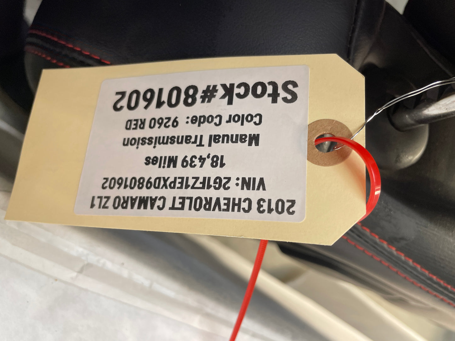 2013 Chevy Camaro ZL1 RH Passenger Front Seat OEM