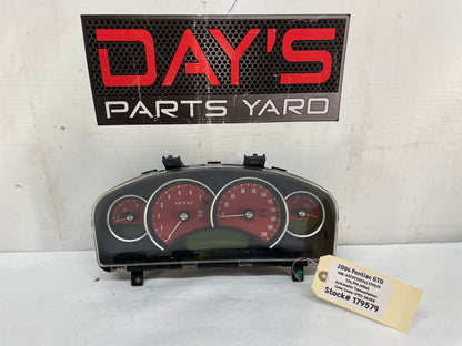 2004 Pontiac GTO Red Instrument Gauge Cluster Speedometer OEM