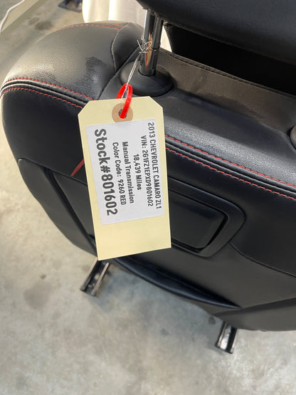 2013 Chevy Camaro ZL1 RH Passenger Front Seat OEM