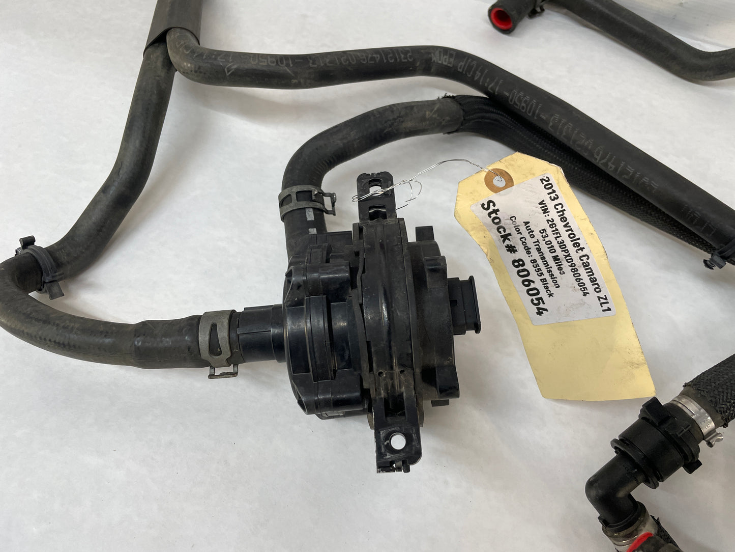 2013 Chevy Camaro ZL1 Supercharger Heat Exchanger Intercooler Pump Hoses Lines Tubes OEM