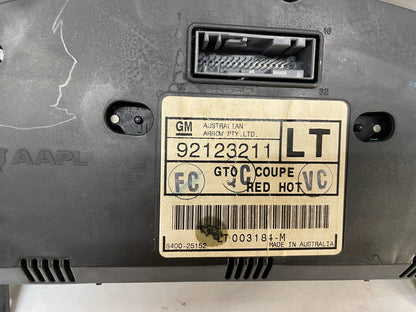 2004 Pontiac GTO Red Instrument Gauge Cluster Speedometer OEM