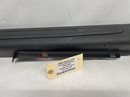 2006 Pontiac GTO RH Passenger Interior Sill Carpet Retainer Trim Cover Panel OEM - Day's Parts Yard
