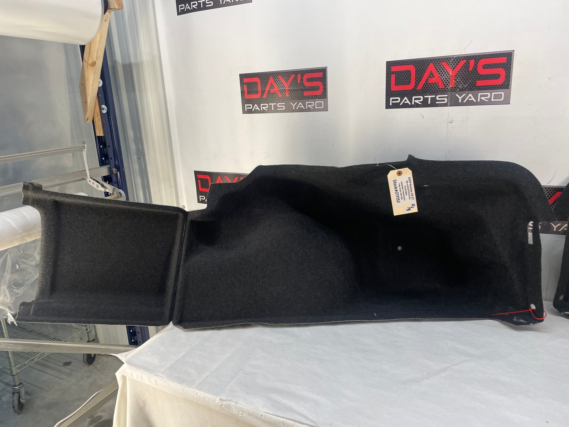 2009 Pontiac G8 GT RH & LH Interior Trunk Quarter Cargo Carpet Trim Panel Cover OEM - Day's Parts Yard