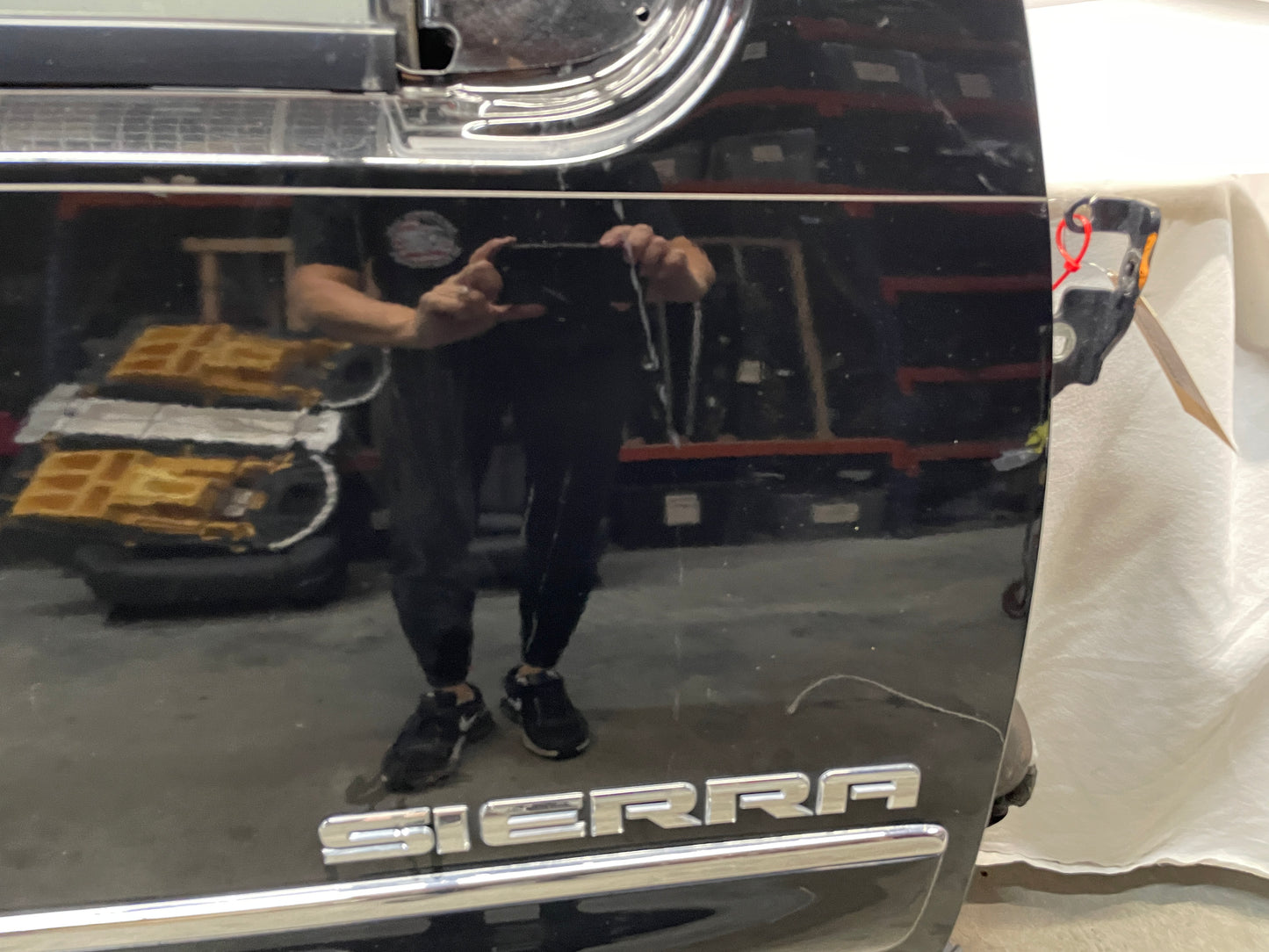 2013 GMC Sierra C1500 SLE RH Passenger Front Exterior Door Black OEM - Day's Parts Yard