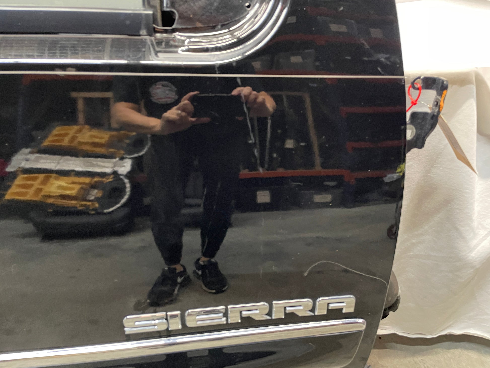 2013 GMC Sierra C1500 SLE RH Passenger Front Exterior Door Black OEM - Day's Parts Yard