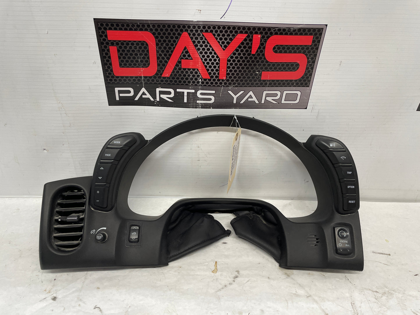 2008 Chevy Corvette Gauge Cluster Bezel OEM - Day's Parts Yard