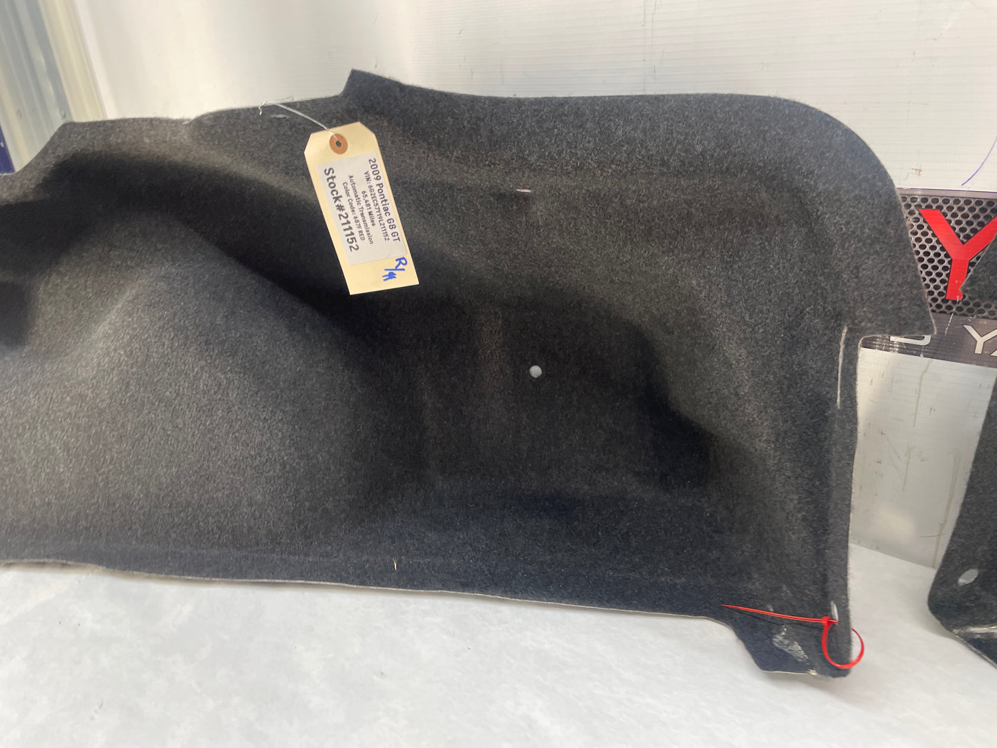 2009 Pontiac G8 GT RH & LH Interior Trunk Quarter Cargo Carpet Trim Panel Cover OEM - Day's Parts Yard