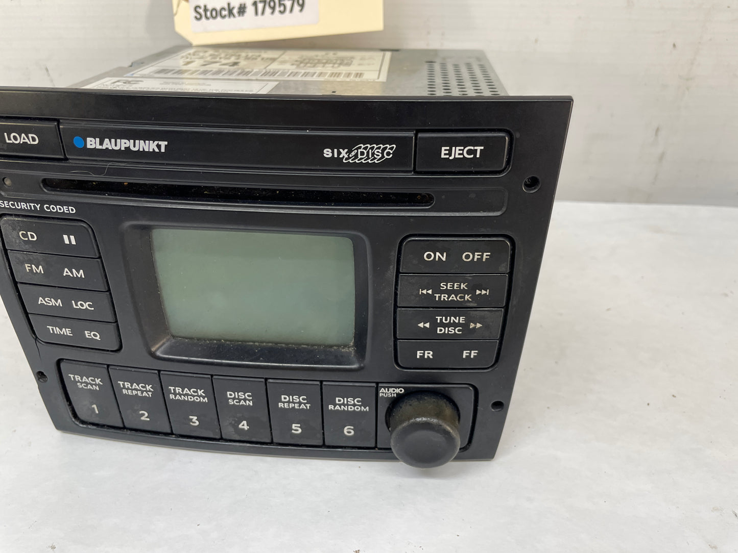 2004 Pontiac GTO Radio Stereo 6 Disk CD Changer Blaupunkt OEM