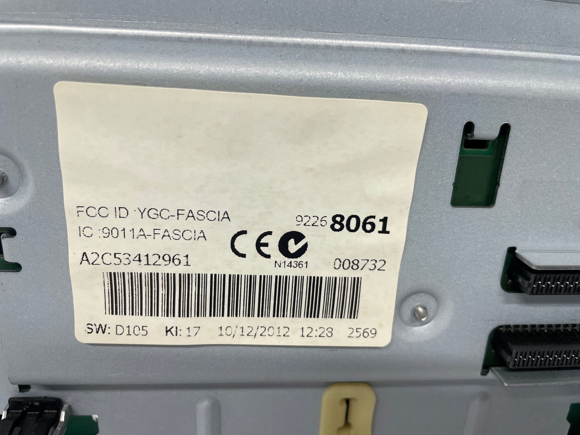 2013 Chevy Caprice Radio Stereo HVAC Temperature Control Panel Unit OEM - Day's Parts Yard