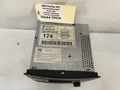 2004 Pontiac GTO Radio Stereo 6 Disk CD Changer Blaupunkt OEM