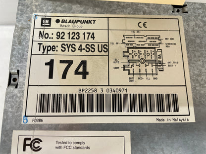 2004 Pontiac GTO Radio Stereo 6 Disk CD Changer Blaupunkt OEM