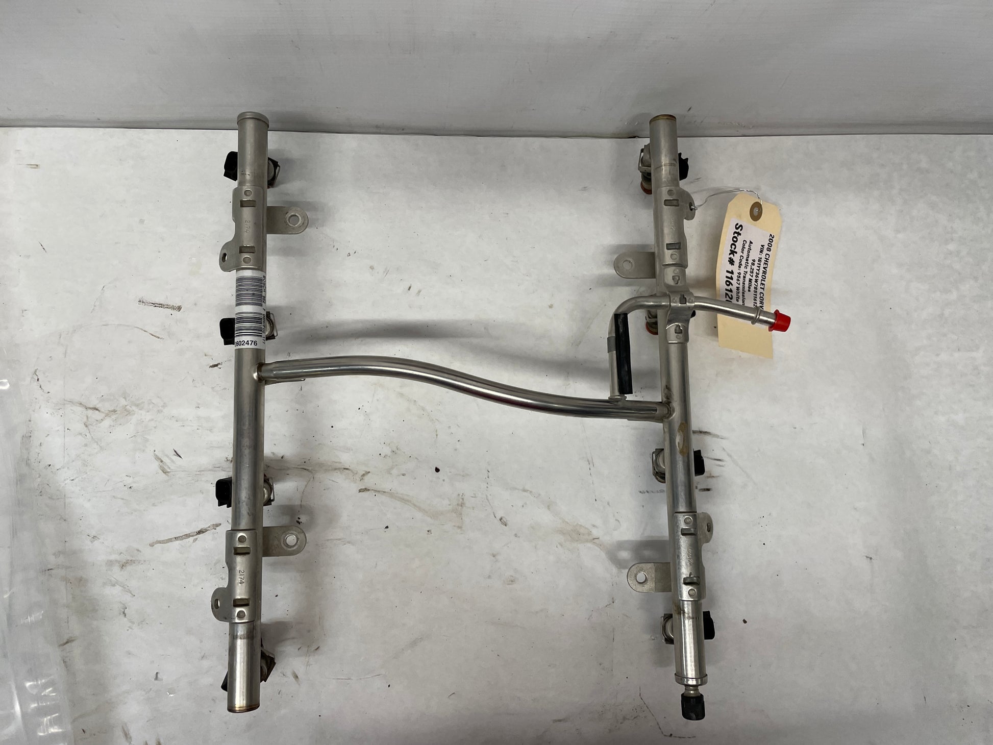 2008 Chevy Corvette Fuel Injection Rail w/ Injectors OEM - Day's Parts Yard