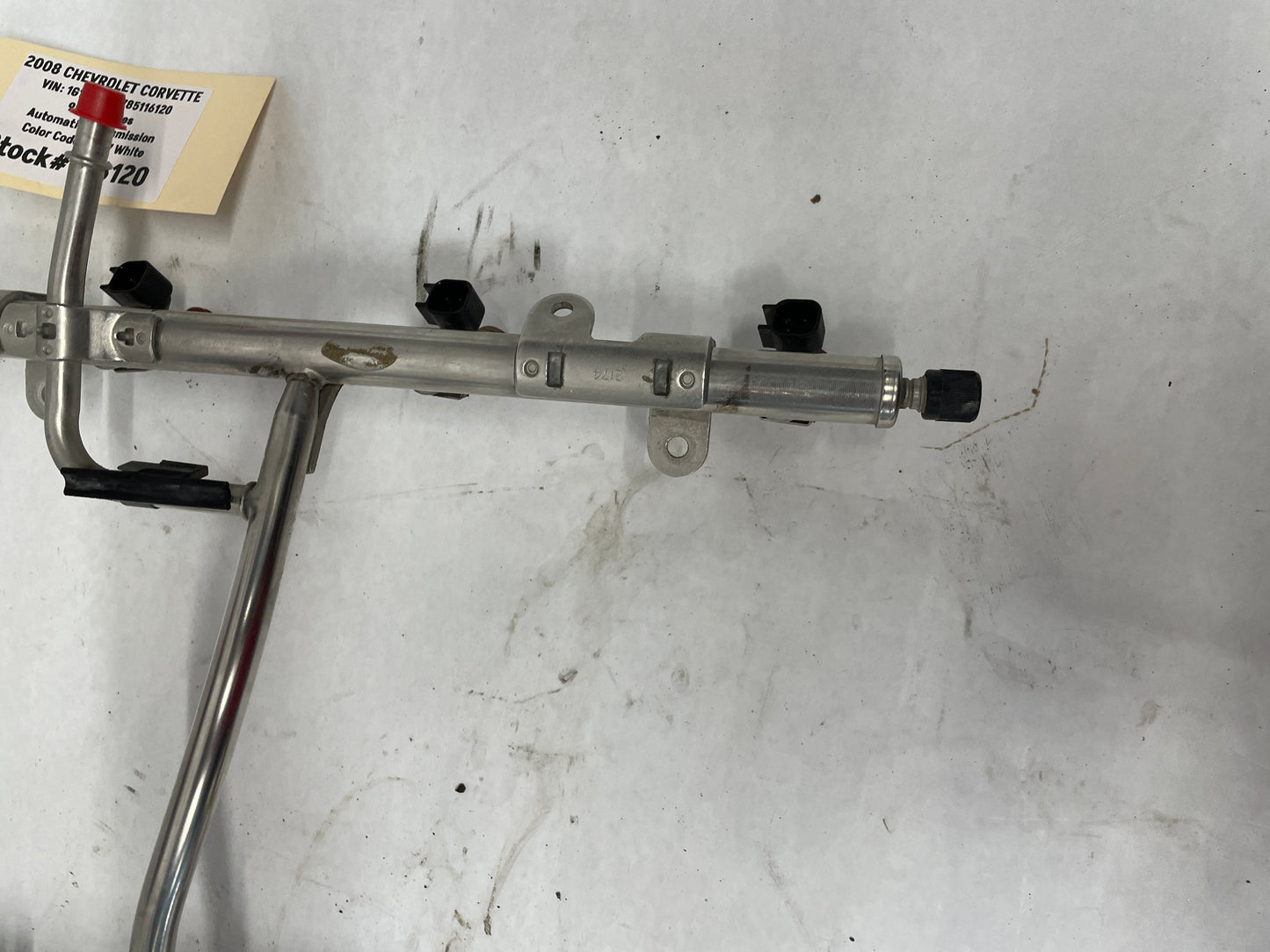2008 Chevy Corvette Fuel Injection Rail w/ Injectors OEM - Day's Parts Yard