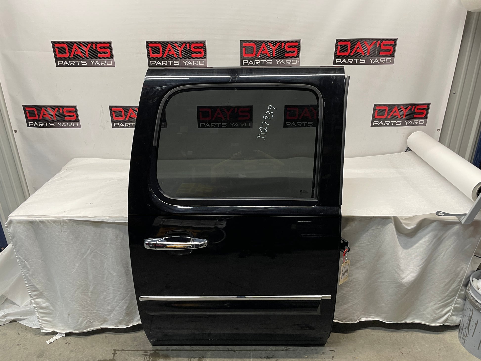 2013 GMC Sierra C1500 SLE RH Passenger Rear Exterior Door Black OEM - Day's Parts Yard