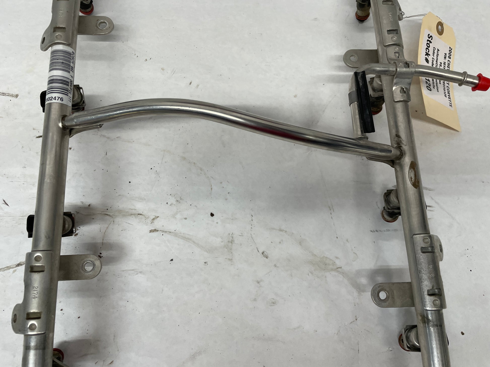 2008 Chevy Corvette Fuel Injection Rail w/ Injectors OEM - Day's Parts Yard