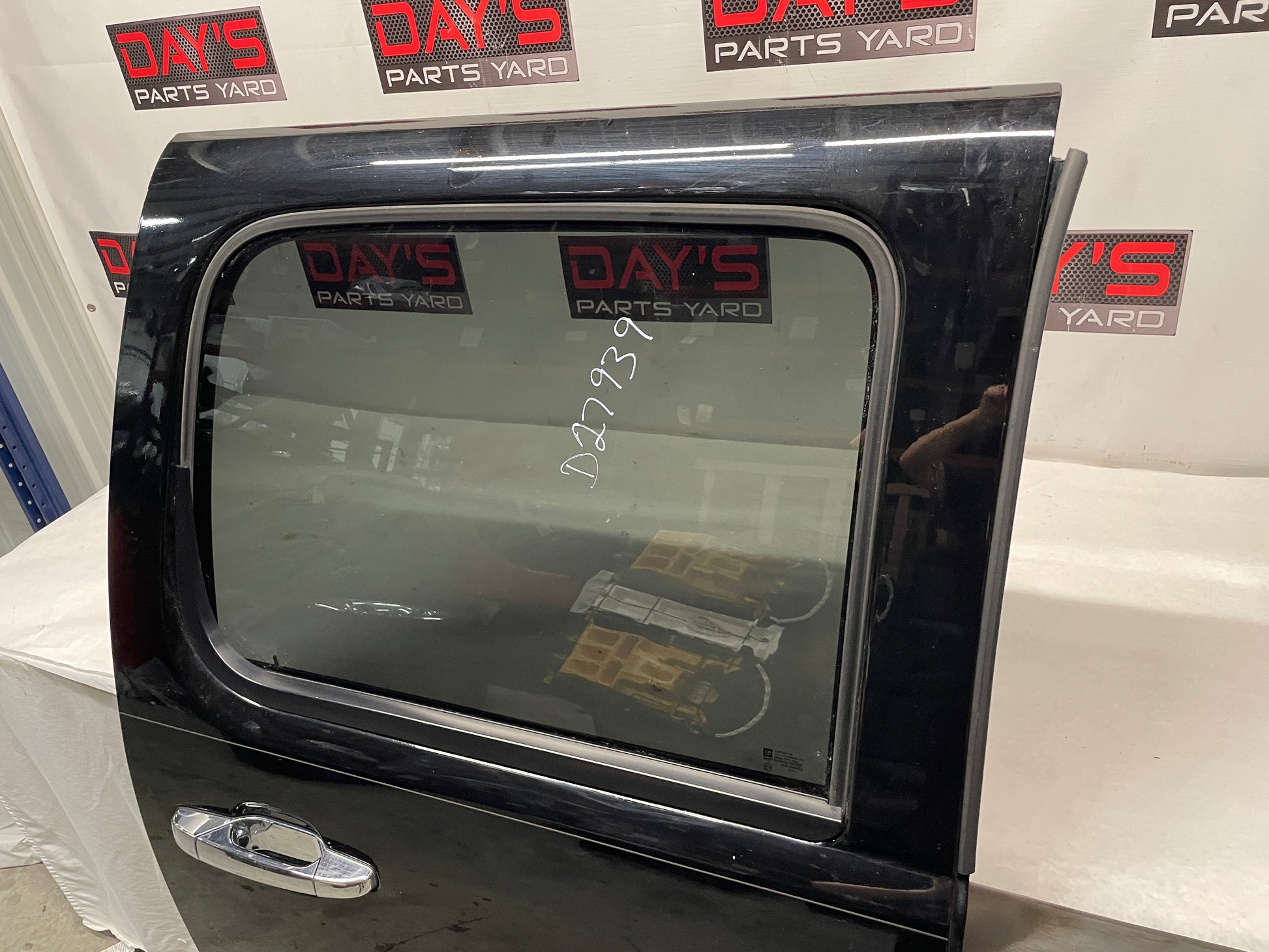 2013 GMC Sierra C1500 SLE RH Passenger Rear Exterior Door Black OEM - Day's Parts Yard