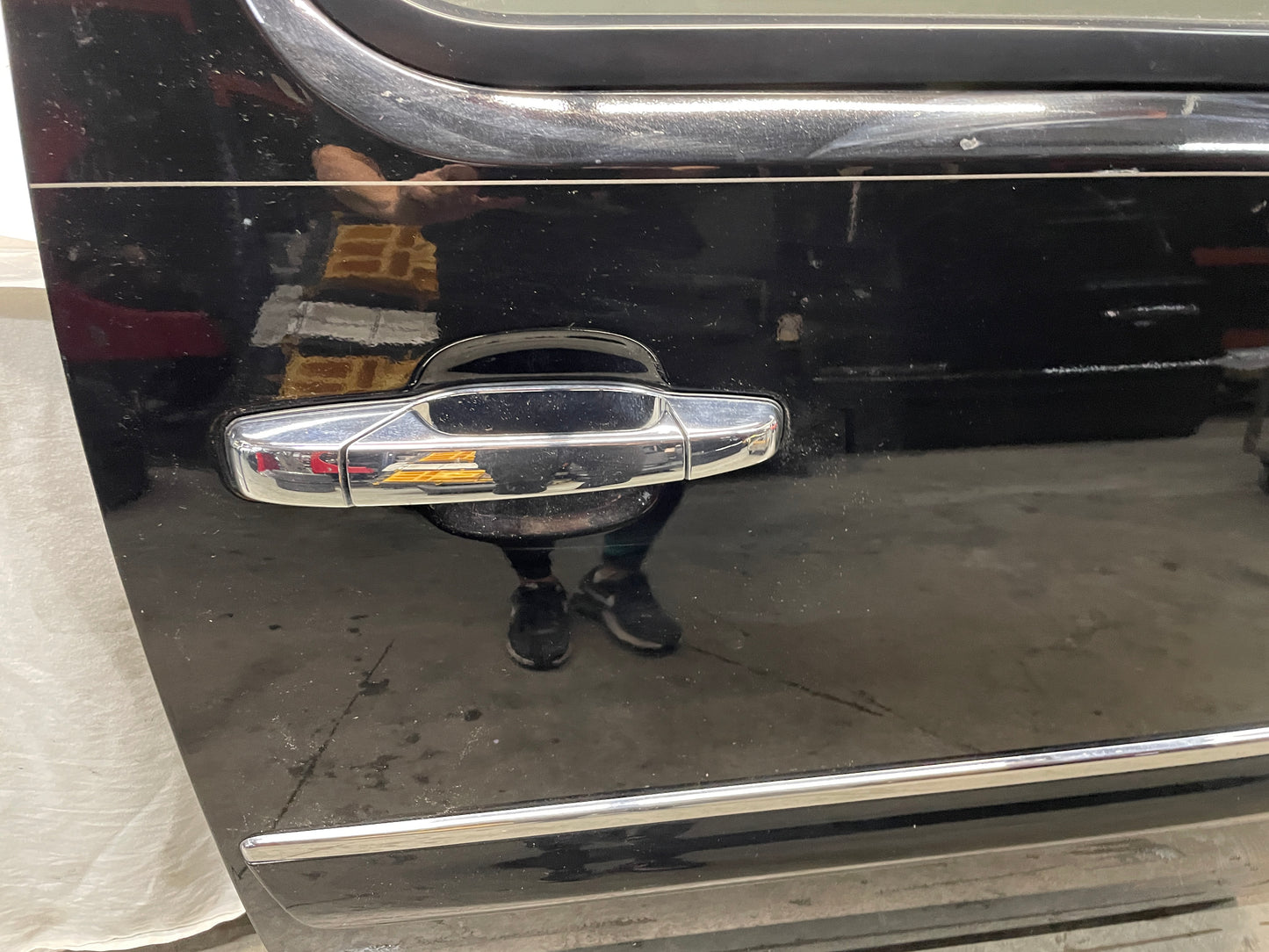 2013 GMC Sierra C1500 SLE RH Passenger Rear Exterior Door Black OEM - Day's Parts Yard