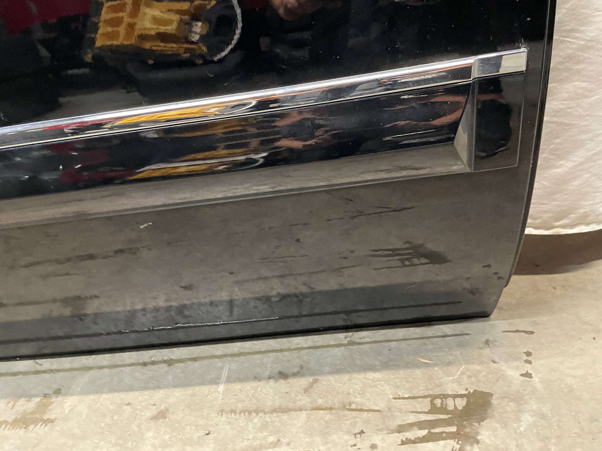 2013 GMC Sierra C1500 SLE RH Passenger Rear Exterior Door Black OEM - Day's Parts Yard