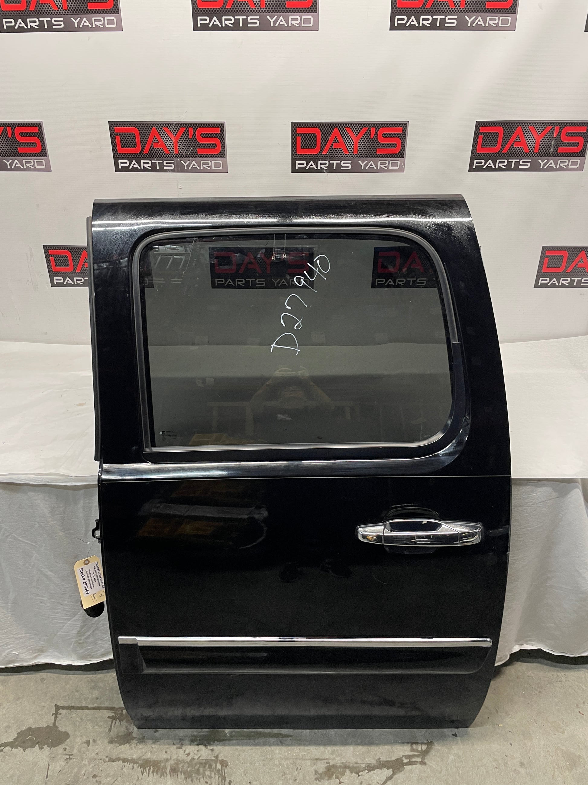 2013 GMC Sierra C1500 SLE LH Driver Rear Exterior Door Black OEM - Day's Parts Yard