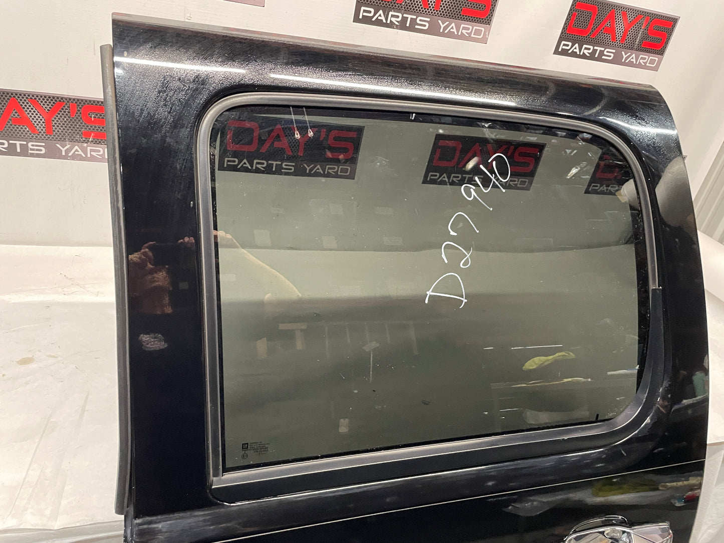 2013 GMC Sierra C1500 SLE LH Driver Rear Exterior Door Black OEM - Day's Parts Yard