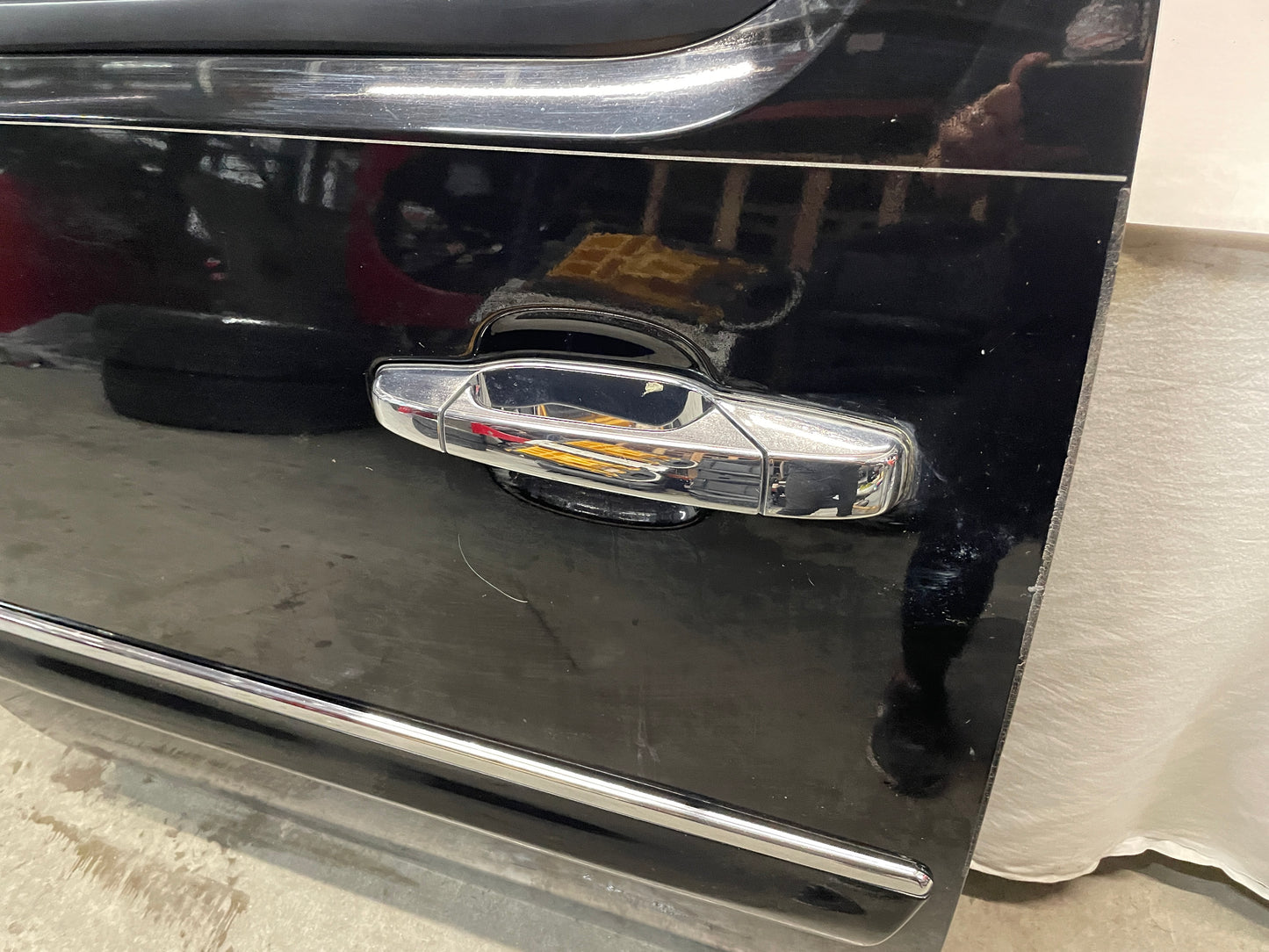 2013 GMC Sierra C1500 SLE LH Driver Rear Exterior Door Black OEM - Day's Parts Yard